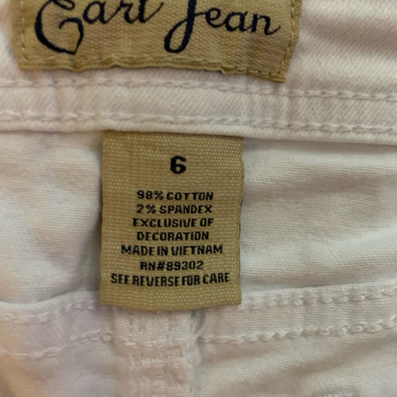 White denim mini skirt size 6 - Picture 2 of 4